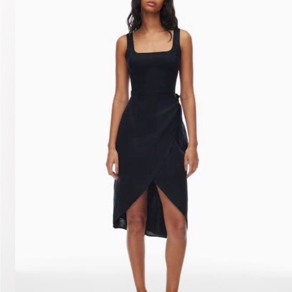 Wilfred Navy Midi Dress